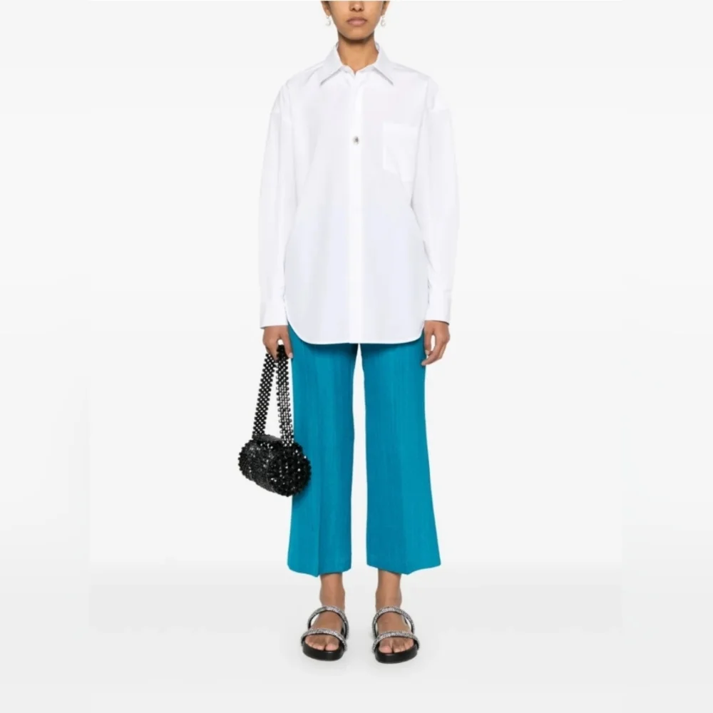 Maje oversized poplin shirt Classic White Men's Shirt - Picture 2 of 7